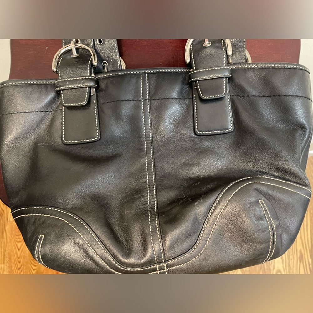 SOLD 01/14/25.  No longer available. 
Vintage 1990’s Coach Black Handbag